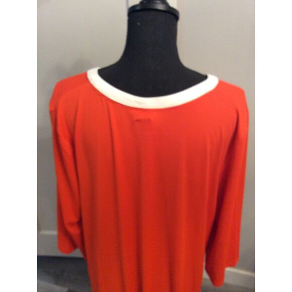 Cuddl Duds Midi Sunsmart Sunwear Bright UPF50+ Dress Large Spicy Orange - Picture 5 of 6